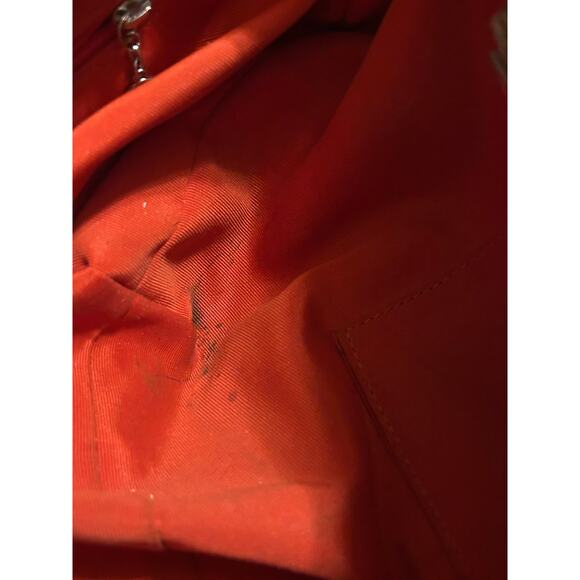 Authentic Y2K Coach Hampton Signature Orange Braided Handbag Satchel Purse - Picture 16 of 16